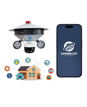 “OvniSmart integra sensores, sirenas, luces y switches para ofrecer control total y protección colaborativa. Optimiza la respuesta ante emergencias y fortalece la seguridad de tu hogar y comunidad